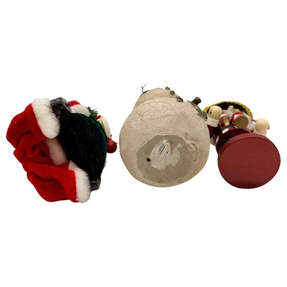 Unbranded Christmas‎ Figurine Set Snowman Santa Nutcracker Holiday Decor Good